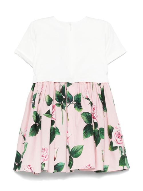 Abito neonata floreale Dolce & Gabbana Kids | L2JD9RG7O0SS9000